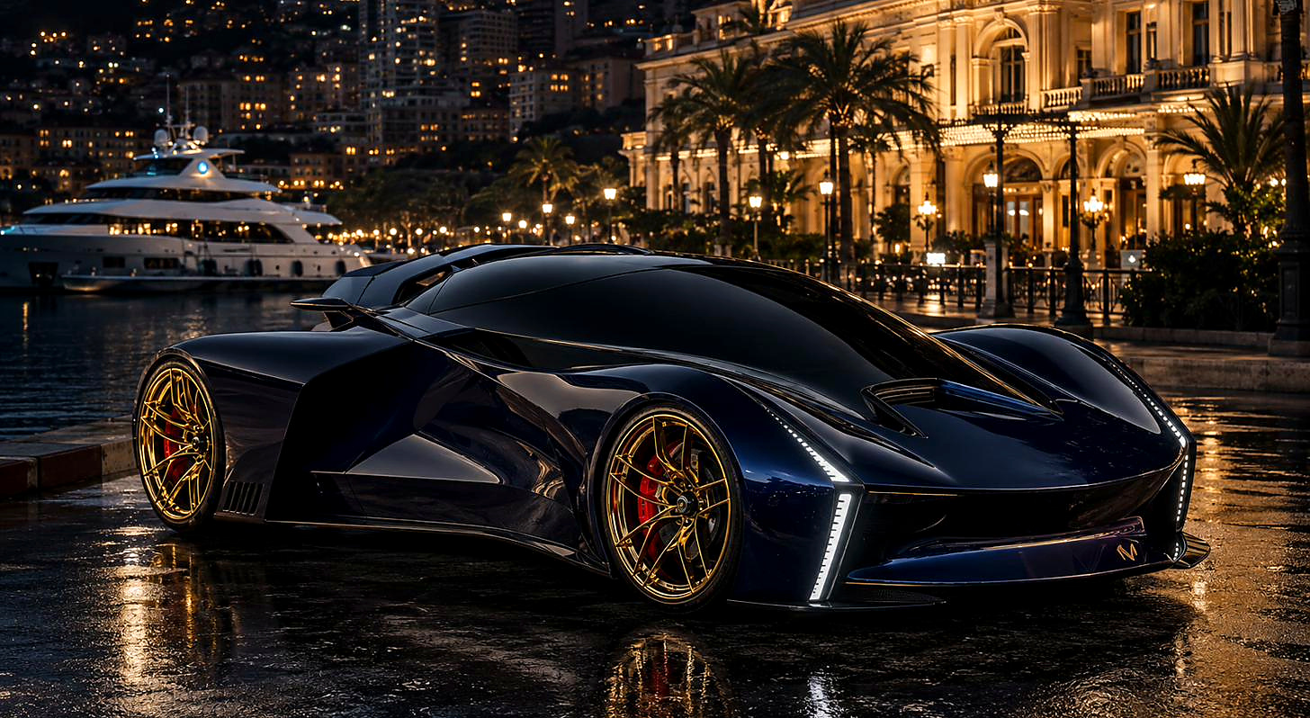 Habanero X — flagship hypercar with full glass canopy